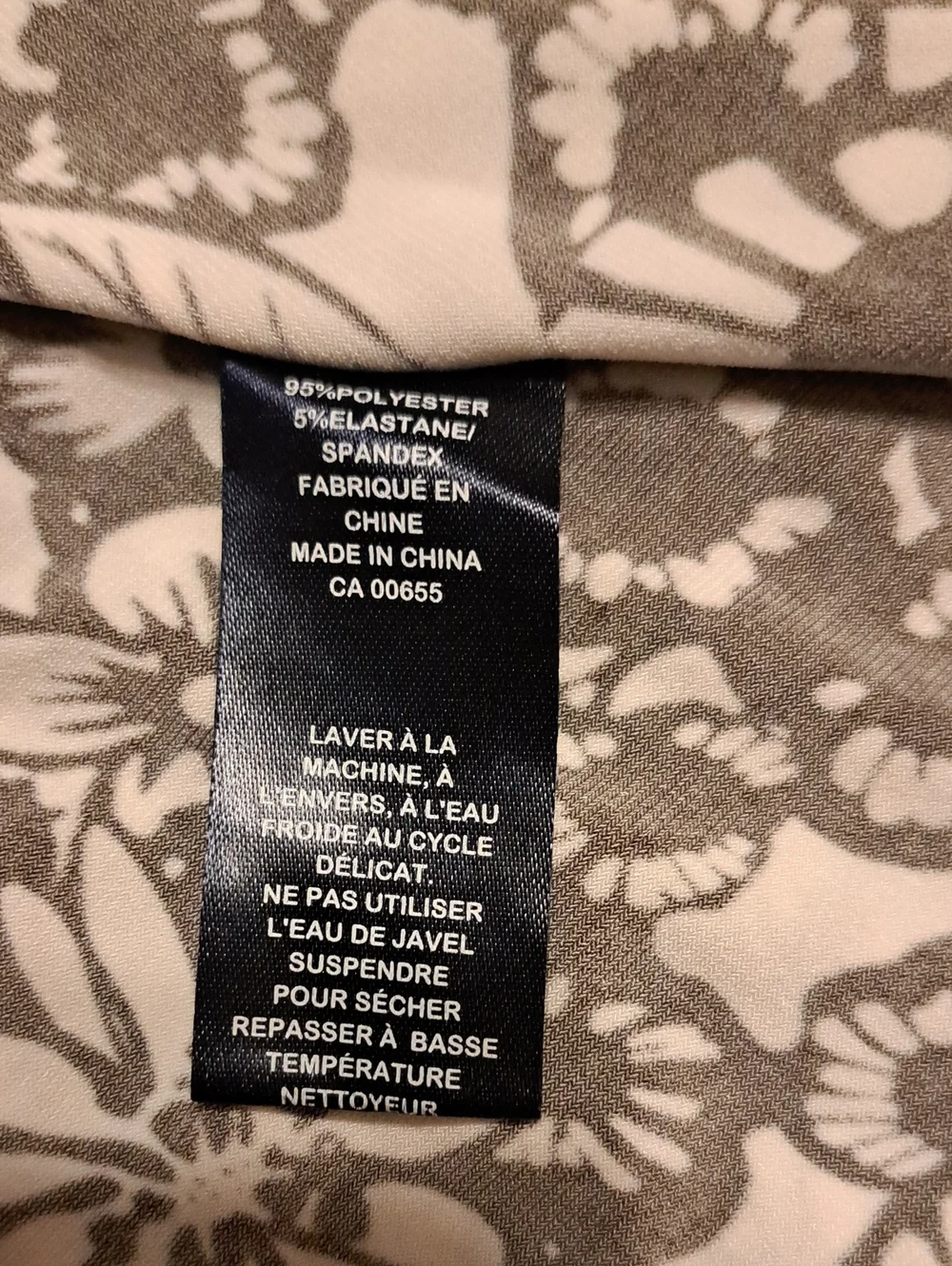 Reitmans Brown & Cream Juniors Floral A-Line Midi Skirt Flowy Size 7